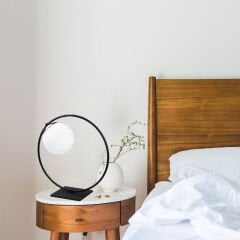 Aydinlatmadunyam Masa Lambasi BlackWhite Dolunay-Nt-100