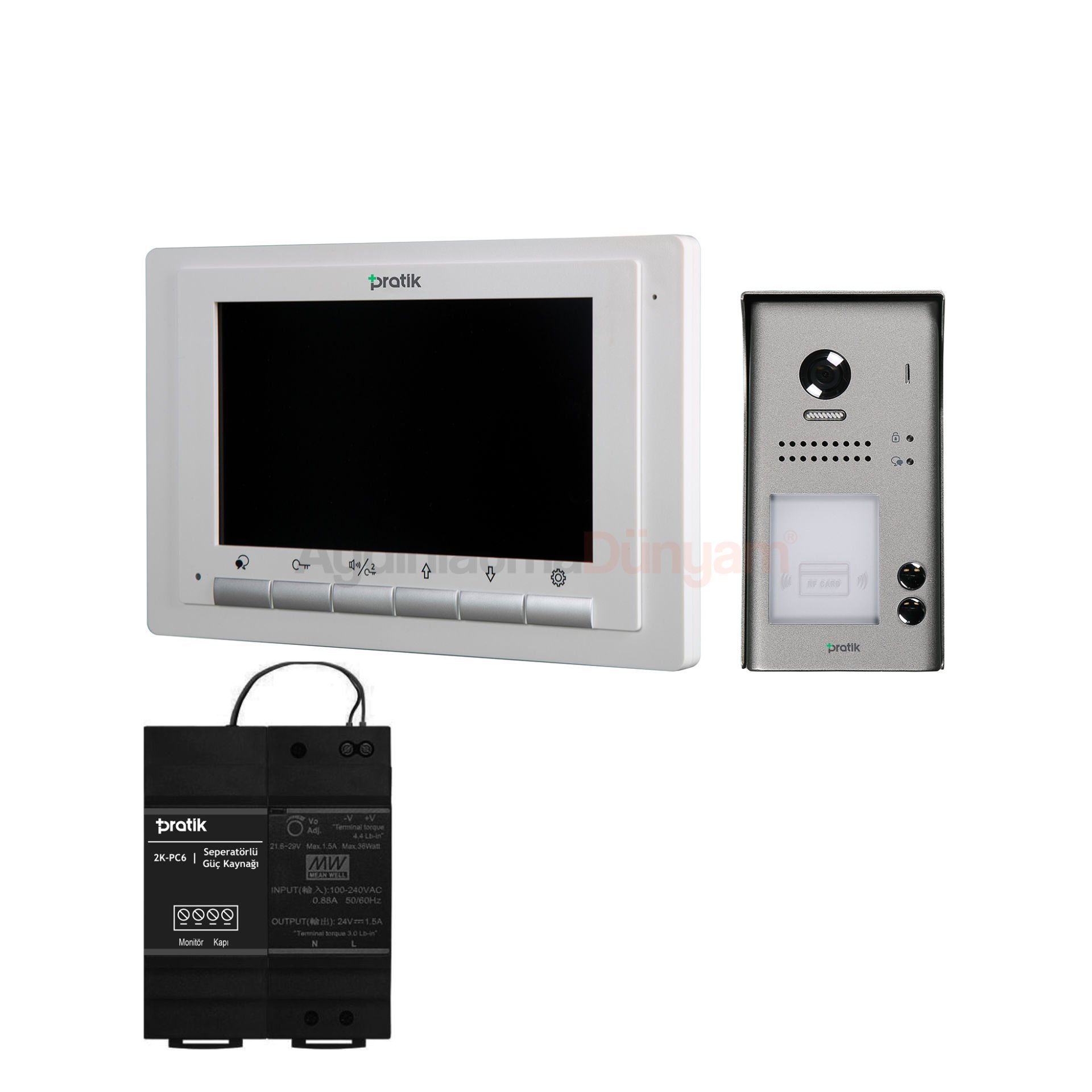 Pratik Villa Set 4 Daire 4.3 inç Görüntülü Paket