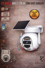 CATA CT-4053 Akilli Solar Sim Kart Kamera Dis Mekan Full Hd Sim Kart