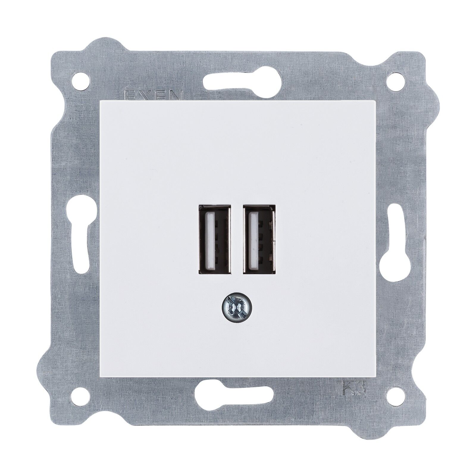 Exen Beyaz Modül+Kapak  2X Usb Sarj Prizi