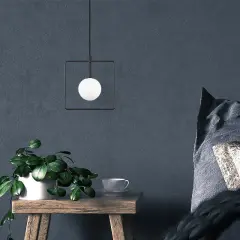Aydinlatmadunyam Sarkit BlackWhite Geometri-11100