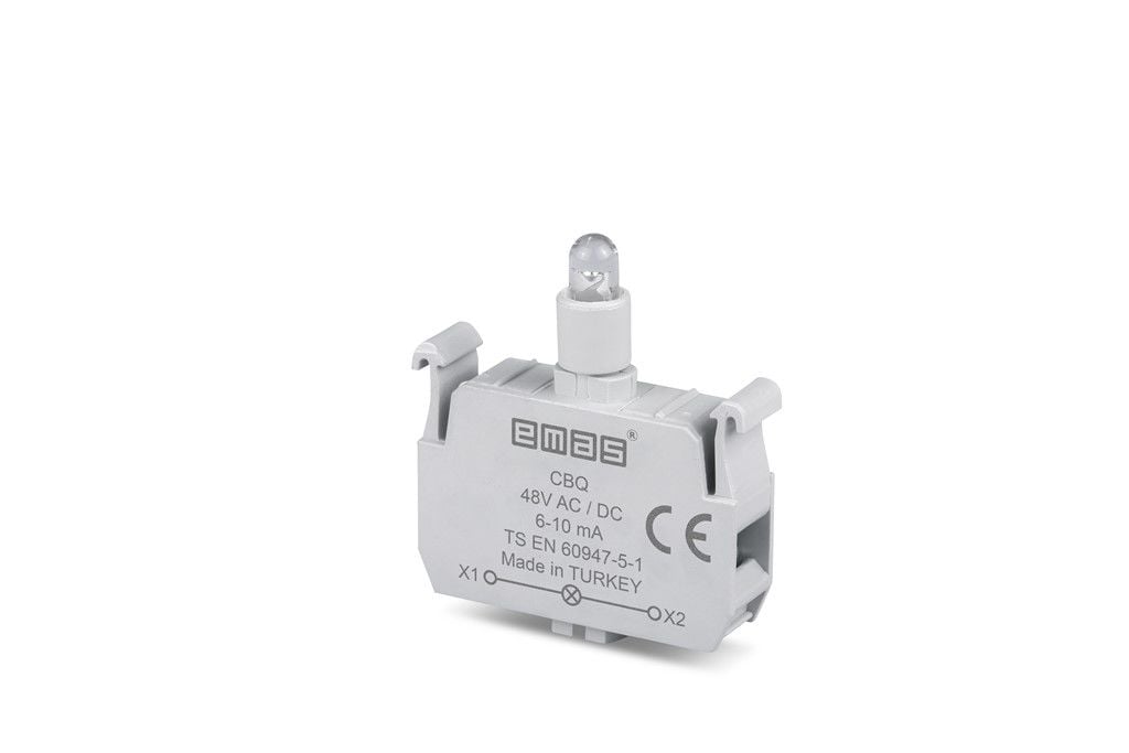 Emas C Sinyal Beyaz Led Butonluk 48 V Ac/Dc - CBQ
