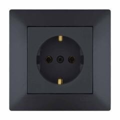 Exen Odak Füme Toprakli Priz Komple Takim