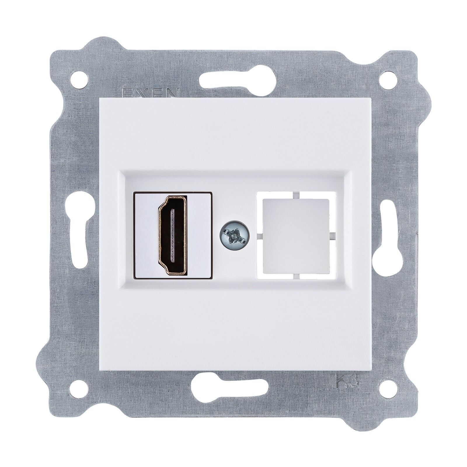 Exen Beyaz Modül+Kapak  Hdmi Priz Jakli