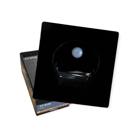 Cata 1W Sensörlü Fotoselli Koridor Led Aydınlatma CT-5170 Beyaz Işık Siyah