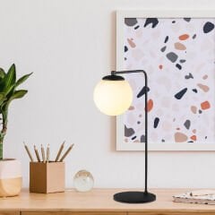 Aydinlatmadunyam Masa Lambasi Black Daisy-147-2