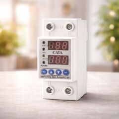 CATA CT-9198 Akilli Voltaj Akim Koruyucu Monofaze 63 Amper