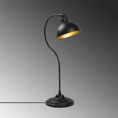 Aydinlatmadunyam Masa Lambasi BlackGold Konika-12262