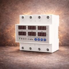 CATA CT-9199 Akilli Voltaj Akim Koruyucu Trifaze 63 Amper