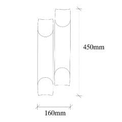 Aydinlatmadunyam Aplik Black Marti-580