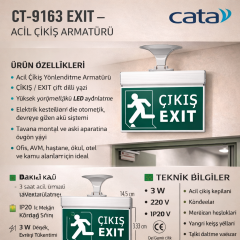 CATA CT-9163 Exit-Çikis  3W