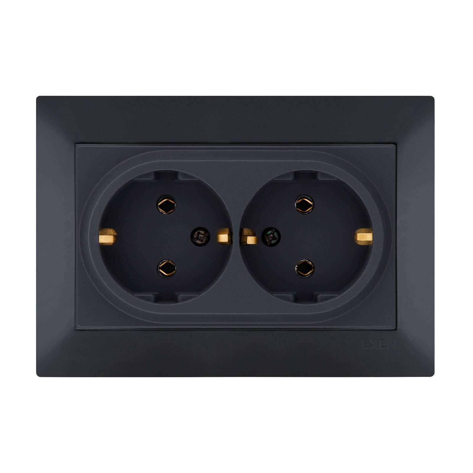 Exen Odak Füme Ikili Toprakli Priz Komple Takim