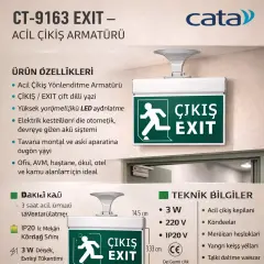 CATA CT-9163 Exit-Çikis  3W