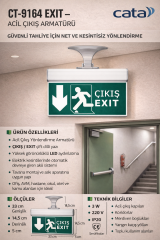 CATA CT-9164 Exit-Çikis  3W  Asagi Ok