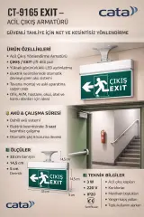 CATA CT-9165 Exit-Çikis  3W  Yön