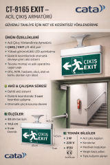 CATA CT-9165 Exit-Çikis  3W  Yön