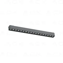 ACK 18W Slım Magnet Ray Armatürü Lensli 33,8Cm 3000K Ip20 AD45-02301