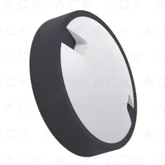 ACK 18W 6500K Sıva Üstü Armatür Siyah Gövde AT10-71831