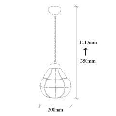 Aydinlatmadunyam Sarkit Copper Safderun-405-1