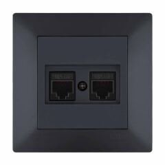 Exen Odak Füme Ikili Data Prizi Cat6 Komple Takim