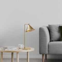 Aydinlatmadunyam Masa Lambasi Gold Konika-12266