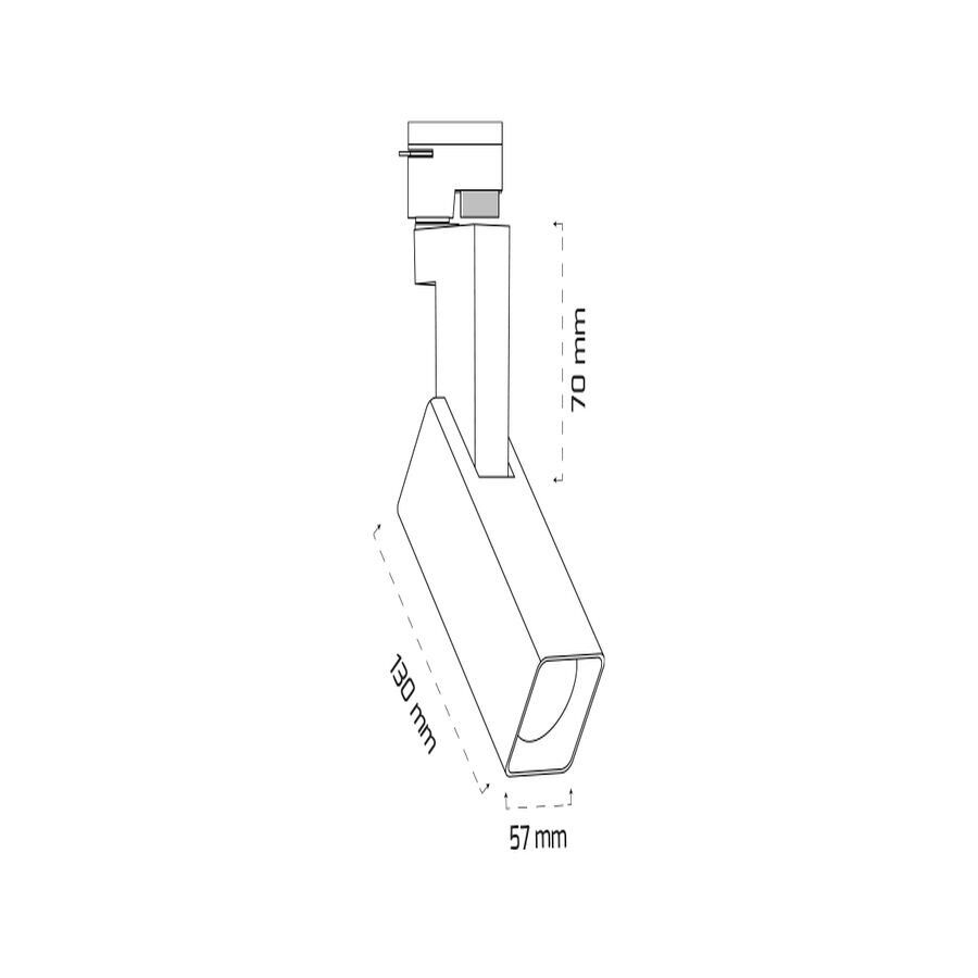 Goya Gy 3640 Beyaz Kasa 14W 60° 3000K Led Ray