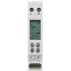 Legrand  Dijital zaman saati haftalık 230V AC 1NA 1 modül LEG-003710