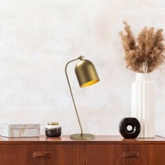 Aydinlatmadunyam Masa Lambasi Gold Sanika-12281