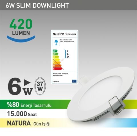 Next-NextStar 6W-Sly Natural Led Slım Armatur