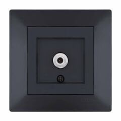 Exen Odak Füme Uydu Prizi Ekranli (F Konnektör) Komple Takim