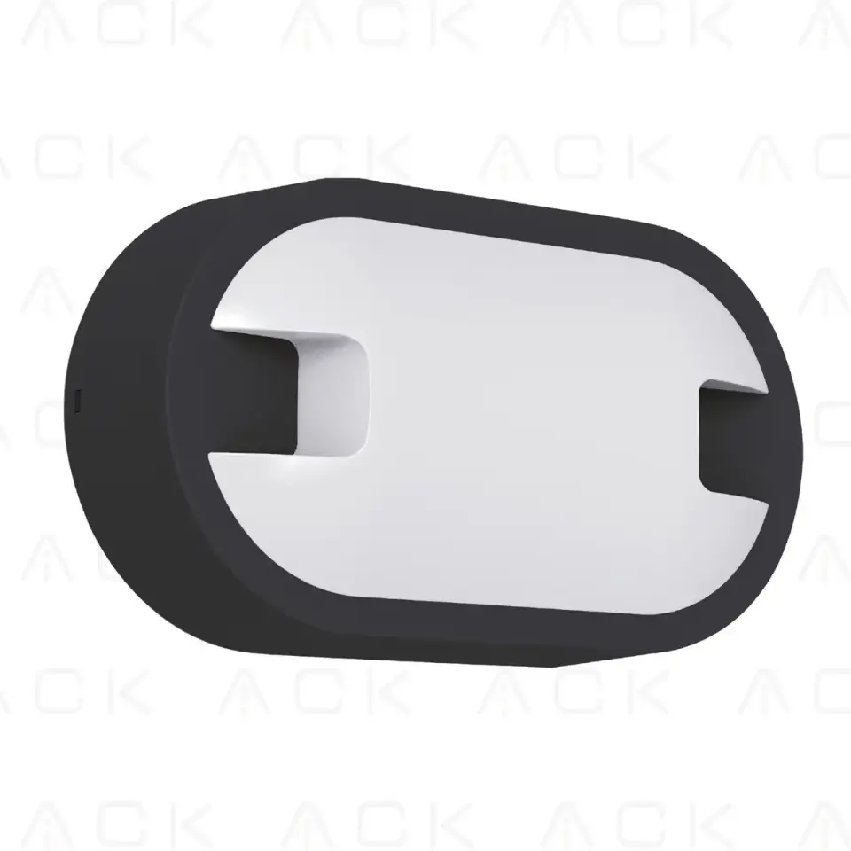 ACK 15W 6500K Sıva Üstü Armatür Siyah Gövde AT11-21531