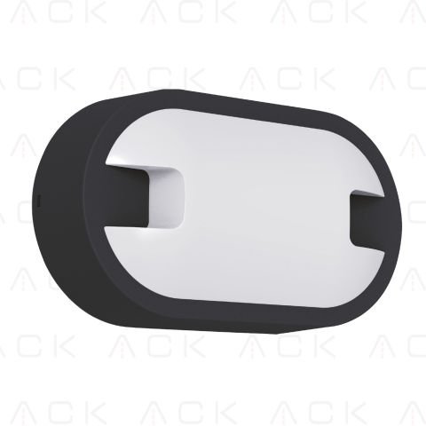 ACK 15W 6500K Sıva Üstü Armatür Siyah Gövde AT11-21531