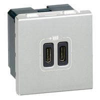 Legrand  Ikili USB Priz, Telefon şarjı için, 5V, 3A, C+C Tipi LEG-079390