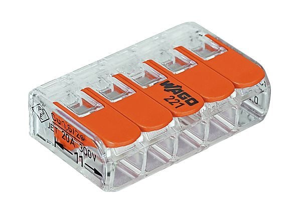 Cetsan 5 x 4 mm Çok Amaçlı Klemens (WAGO) WAGO.221-415