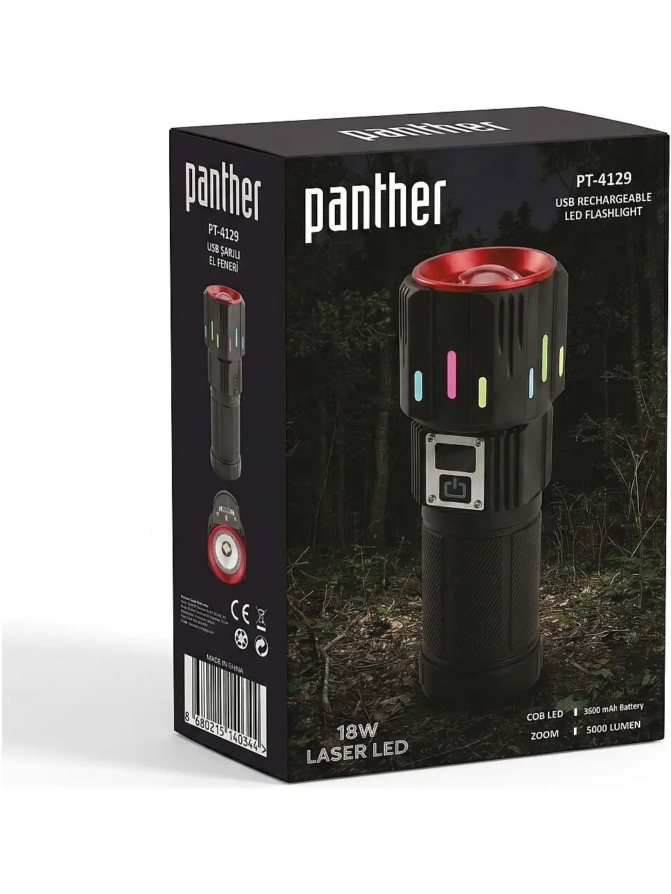 Panther Pt-4129 Usb Sarjli El Feneri