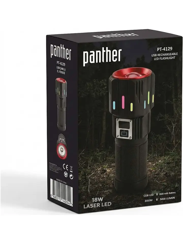 Panther Pt-4129 Usb Sarjli El Feneri