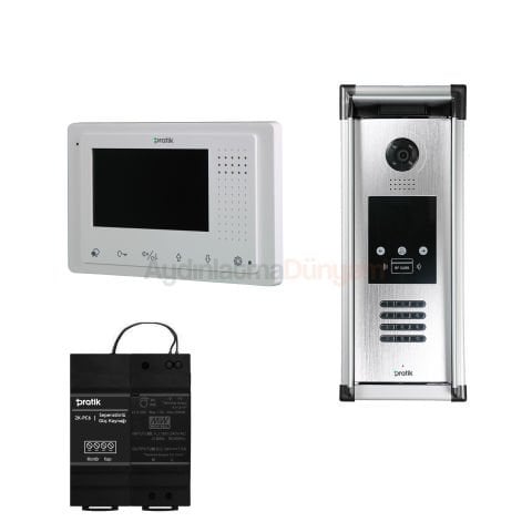 Pratik 5 Daire 4.3 inç Görüntülü Paket Kartli ve Sifreli Sistem