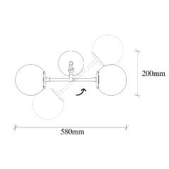 Aydinlatmadunyam Aplik Black Legend-145-2