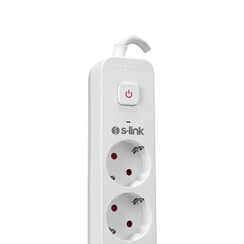 S-link SPG501S 1.5m 1.5mm 100% Bakir 750 Joule 5 li Anahtarli Akim Korumali Priz