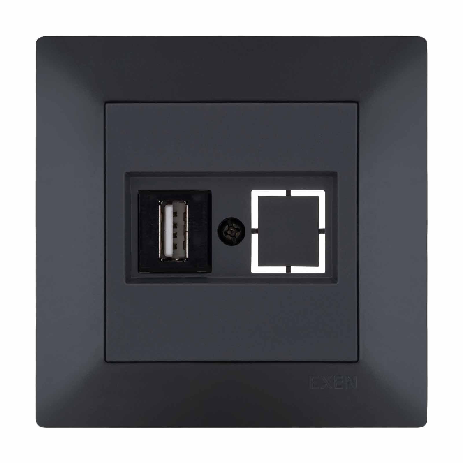 Exen Odak Füme Usb Prizi Jakli (Sarj Edemez) Komple Takim