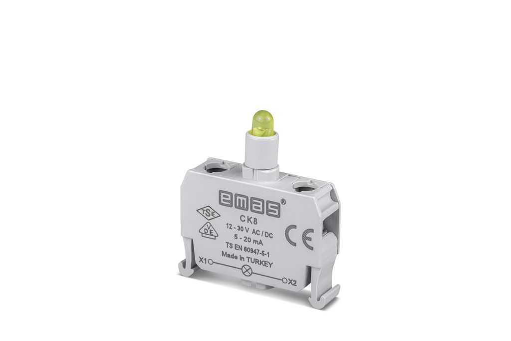 Emas C Sinyal Sarı Led'Li Kutuluk 12-30 V Ac/Dc - CK8