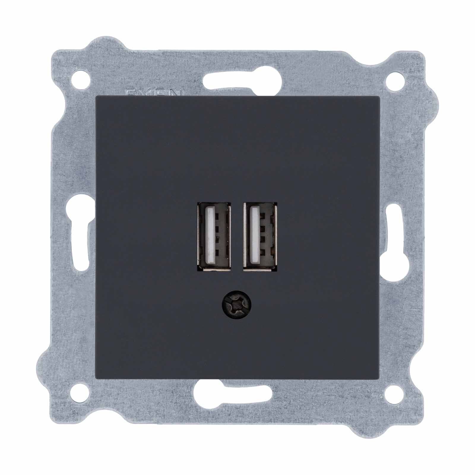 Exen Füme Modül+Kapak  2X Usb Sarj Prizi