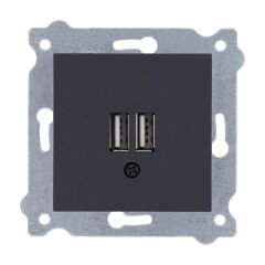 Exen Füme Modül+Kapak  2X Usb Sarj Prizi