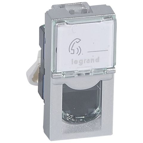 Legrand  LCS² Sistem Armada RJ45 Cat6 priz - UTP - 1modül - Alüminyum LEG-079461