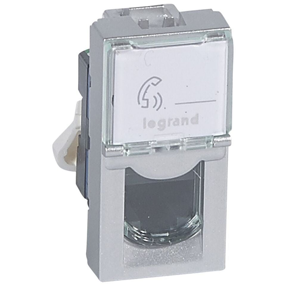 Legrand  LCS² Sistem Armada RJ45 Cat6 priz - UTP - 1modül - Alüminyum LEG-079461