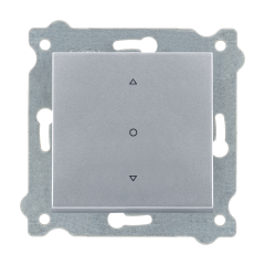 Exen Gümüs Modül+Kapak  Tek Tuslu Jaluzi