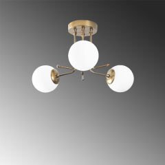 Aydinlatmadunyam Plafonyer GoldWhite Daisy-146-3