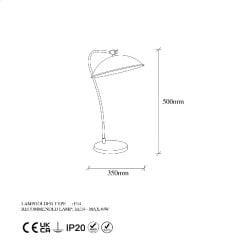 Aydinlatmadunyam Masa Lambasi Gold Epika-12251