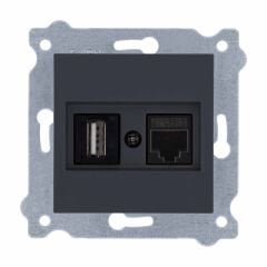 Exen Füme Modül+Kapak  Data+Usb Prizi Jakli (Sarj Edemez)