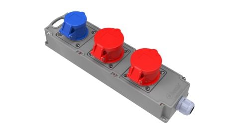 Bemis  5/16A. 380V. 2 Ad. + 3/16A. 220V. 1 Ad. IP44 BG4-1016-1614